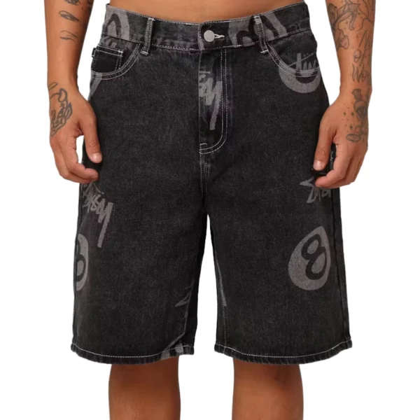 Stussy 8 Ball Denim Shorts