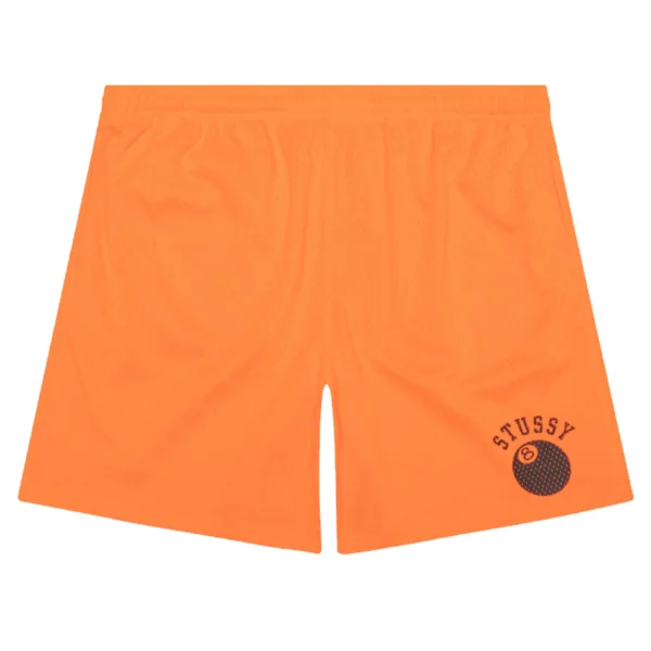 Stussy 8 Ball Mesh Orange Shorts