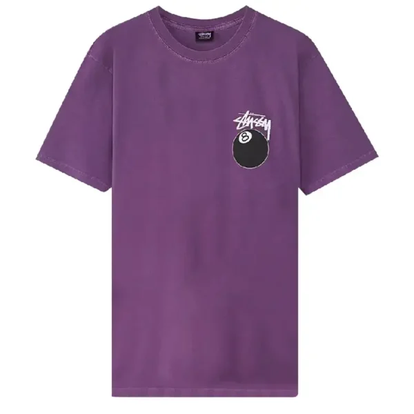 Stussy 8 Balll Purple Tee