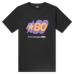 Stussy 80 Star Black T-Shirt