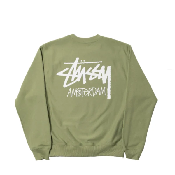 Stussy Amsterdam Green Crewneck