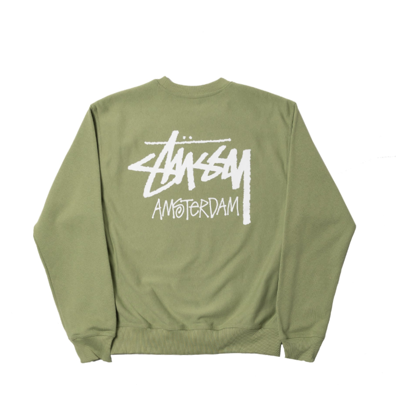 Stussy Amsterdam Green Crewneck