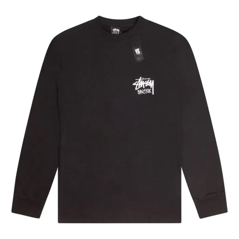 Stussy Bangkok Black Long Sleeve Shirt