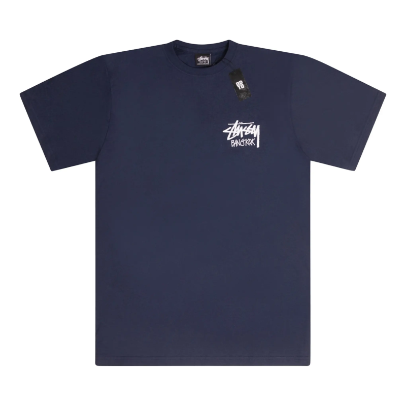 Stussy Bangkok Navy T Shirt