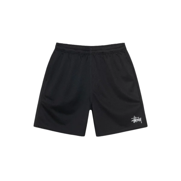 Stussy Basic Black Mesh Shorts