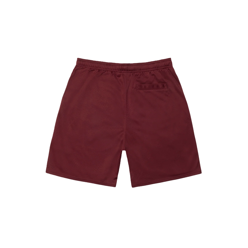 Stussy Basic Dark Red Mesh Shorts-back