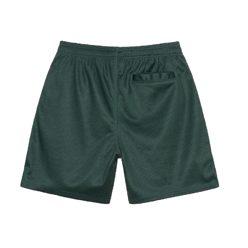 Stussy Basic Green Mesh Shorts-back