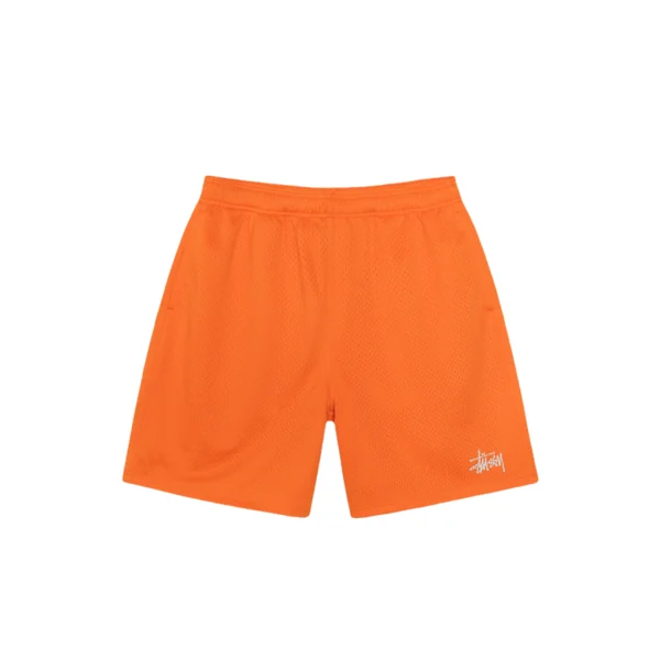 Stussy Basic Orange Mesh Shorts