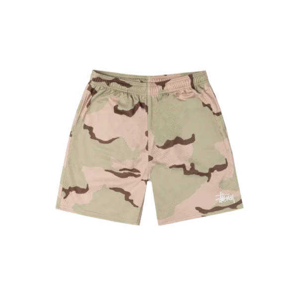Stussy Basic Sand Camo Mesh Shorts