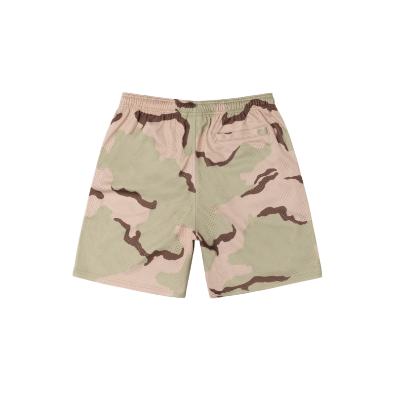 Stussy Basic Sand Camo Mesh Shorts-back