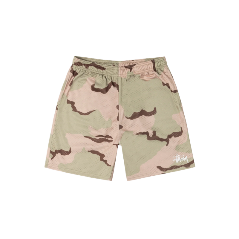 Stussy Basic Sand Camo Mesh Shorts