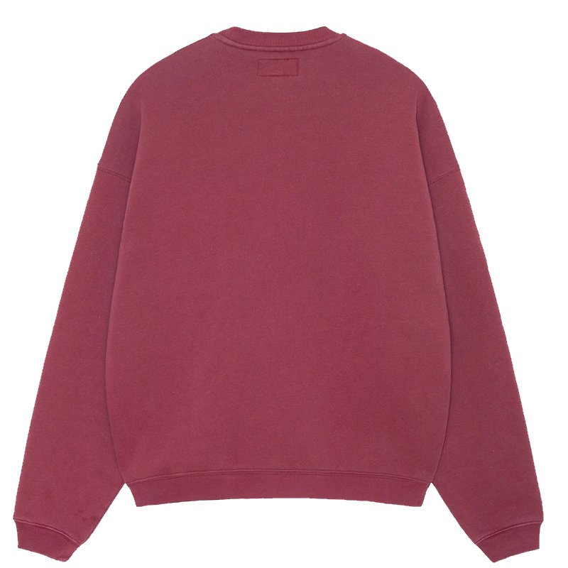 Stussy Big Crackle Sport Burgundy Sweater-back
