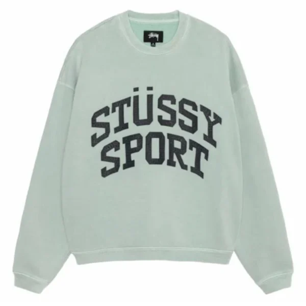 Stussy Big Crackle Sport Light Blue Sweater