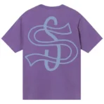 Stussy Big League Purple T-Shirt Back