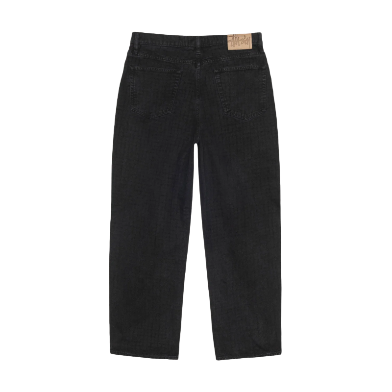 Stussy Big Ol Canvas Needle Punch Black Pants-back