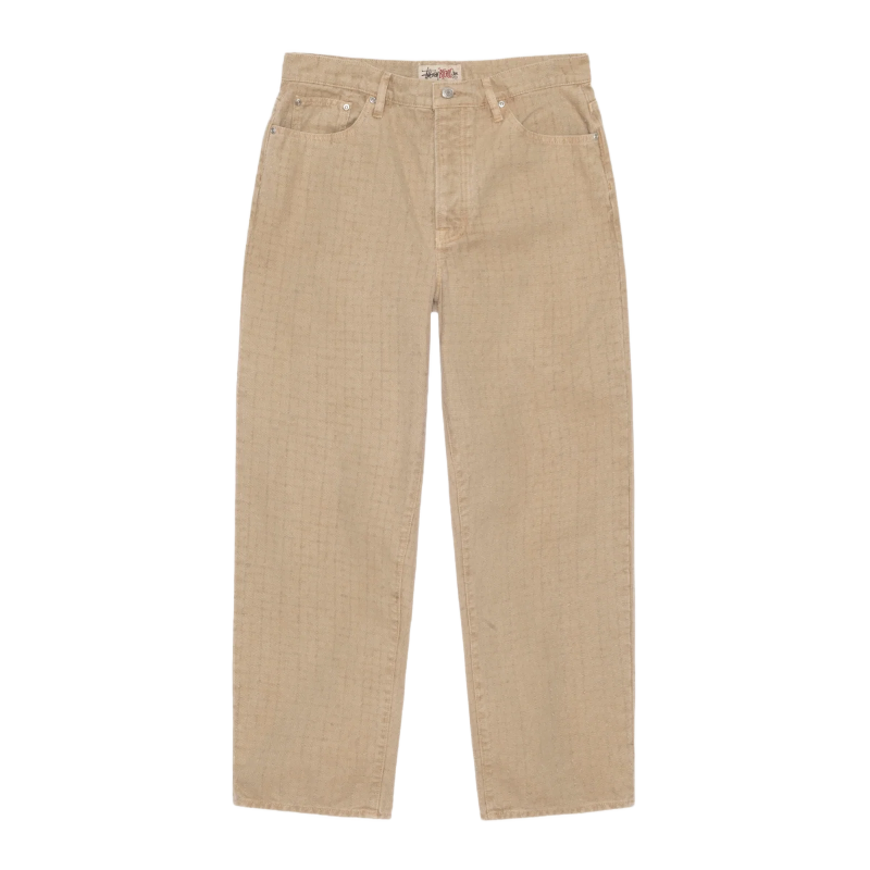 Stussy Big Ol Canvas Needle Punch Khaki Pants