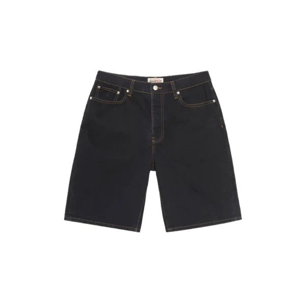 Stussy Big Ol Washed Black Denim Shorts