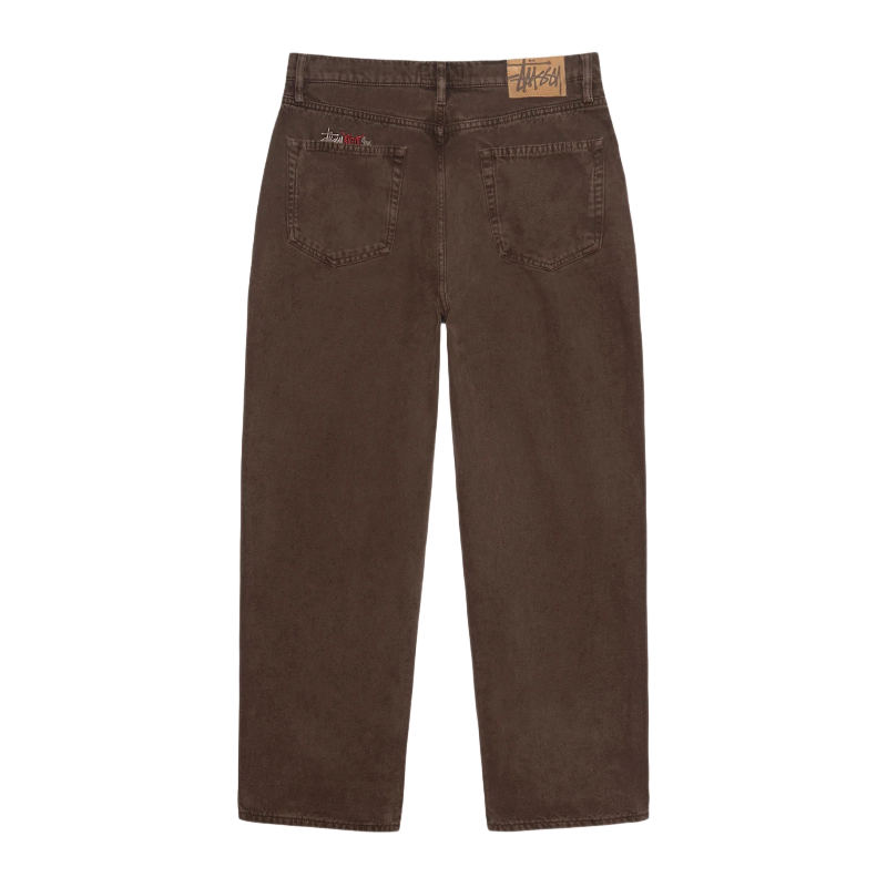 Stussy Big Ol Washed Canvas Brown Pants-back