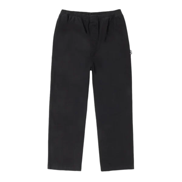 Stussy Black Beach Cotton Twill Pants