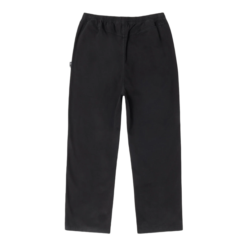 Stussy Black Beach Cotton Twill Pants-back