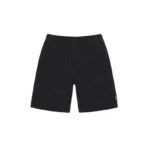 Stussy Black Brushed Cotton Beach Shorts