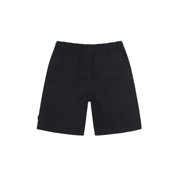 Stussy Black Brushed Cotton Beach Shorts-back