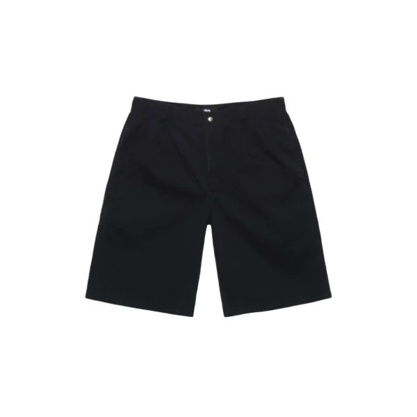 Stussy Black Chino Work Jean Shorts