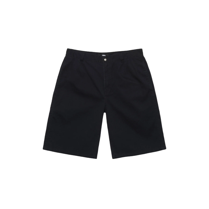 Stussy Black Chino Work Jean Shorts