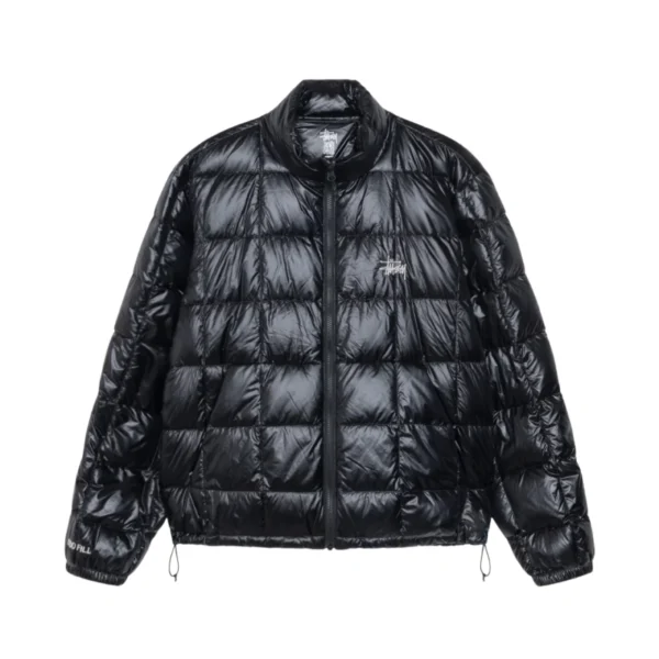 Stussy Black Midweight Puffer Jacket