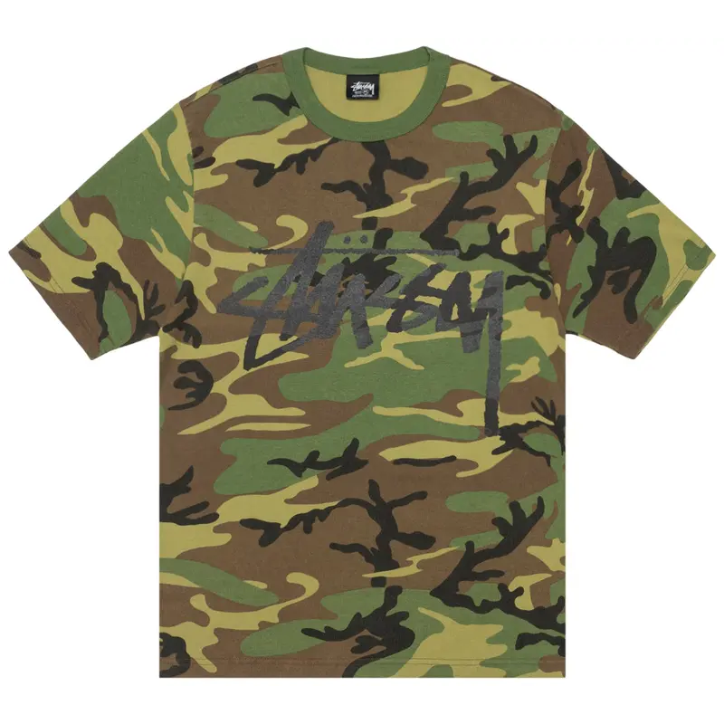Stussy Black Stock Camo Shirt