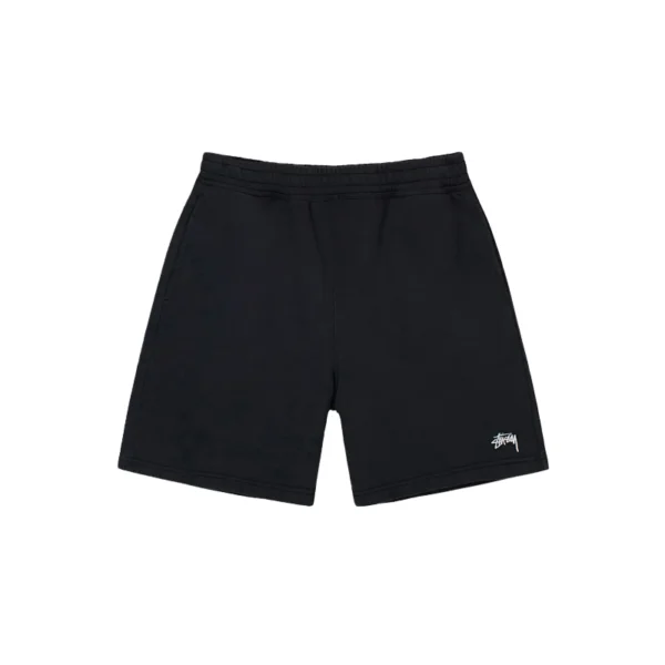 Stussy Black Stock Logo Sweatshort
