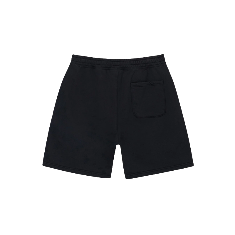 Stussy Black Stock Logo Sweatshort-back
