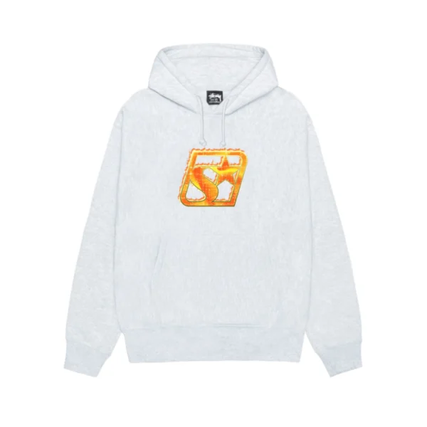 Stussy Blaze Ash Heather Pullover Hoodie