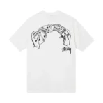 Stussy Card Shuffle White T-Shirt Back