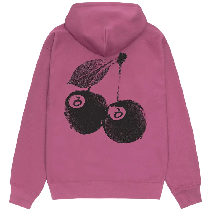 Stussy Cherries Pink Pullover Hoodie -back