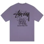 Stussy Classic Gear Purple T-Shirt Back