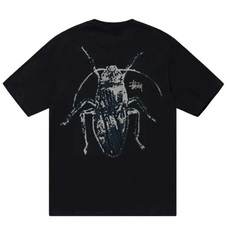 Stussy Cockroach Black Shirt Back
