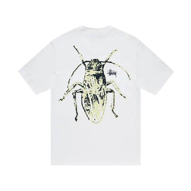 Stussy Cockroach White Shirt Back