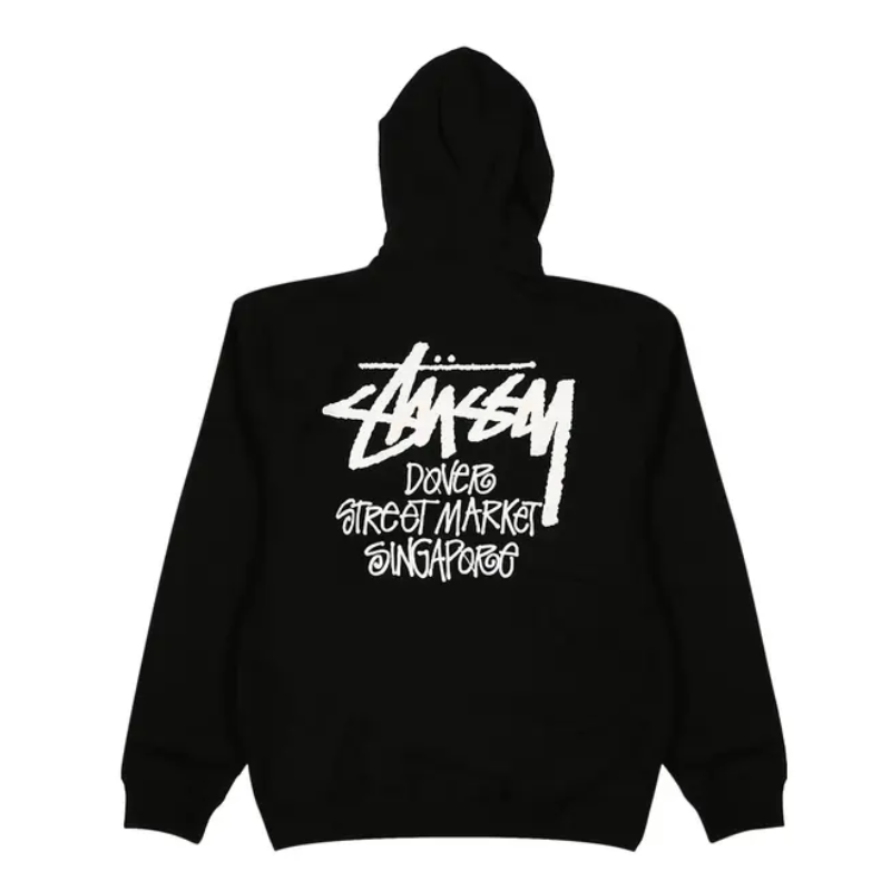 Stussy DSM Singapore Black Hoodie-back