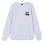 Stussy Dice Crewneck Ash Heather Sweater