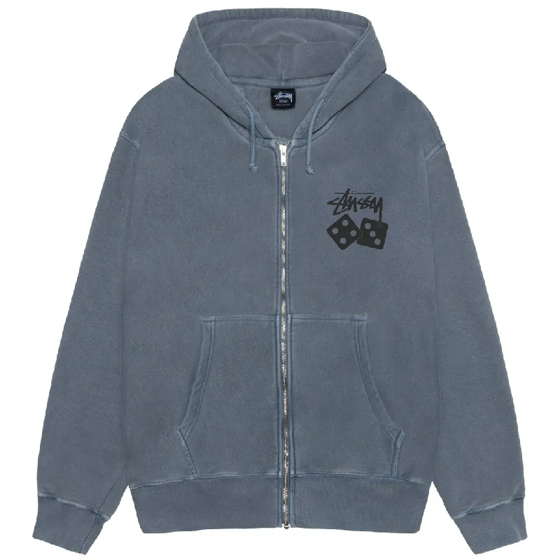 Stussy Dice Navy Zip Up Hoodie