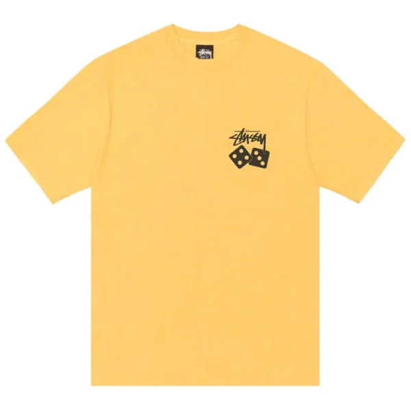 Stussy Dice Yellow T-Shirt