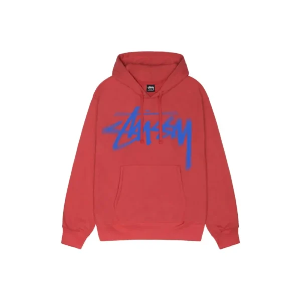 Stussy Dizzy Stock Red Hoodie