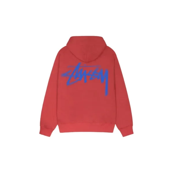 Stussy Dizzy Stock Red Hoodie-back