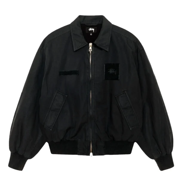 Stussy Flight Black Bomber Jacket