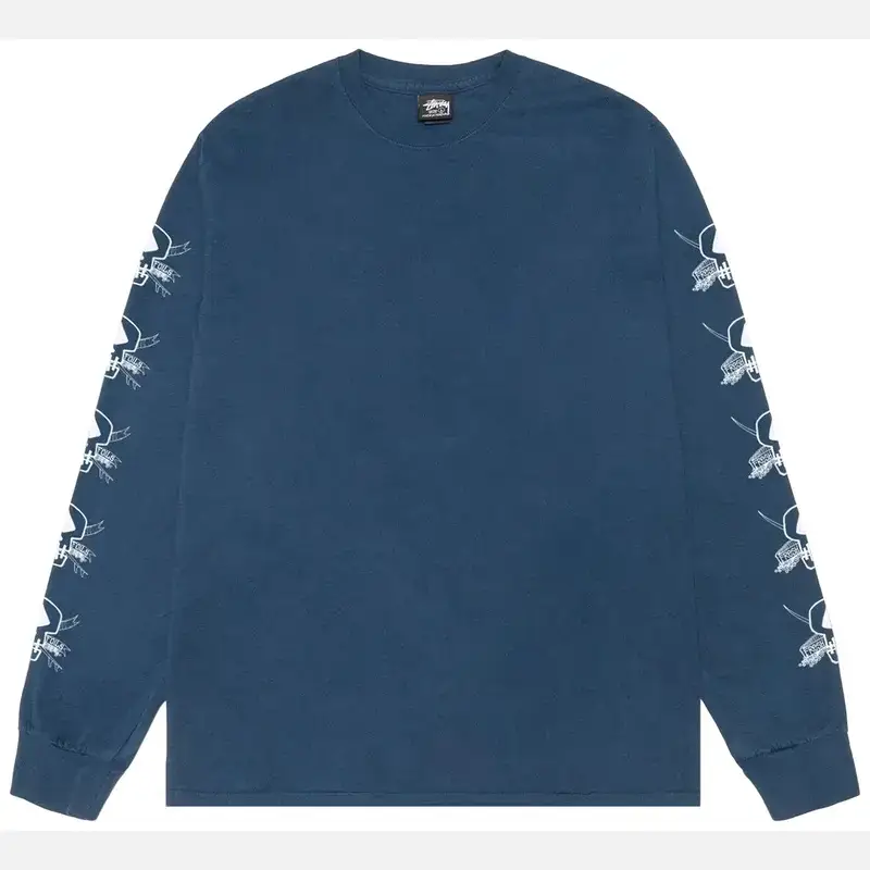 Stussy Foils LS Navy Longsleeve Shirt