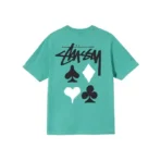 Stussy Full Deck 2 Green T-Shirt Back