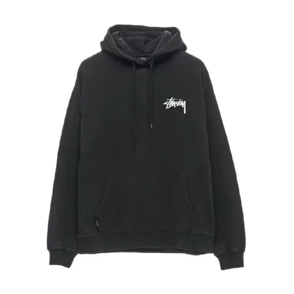 Stussy Fuzzy Dice Black Pullover Hoodie
