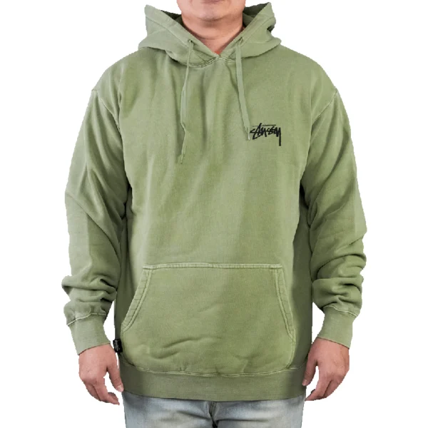 Stussy Fuzzy Dice Green Pullover Hoodie