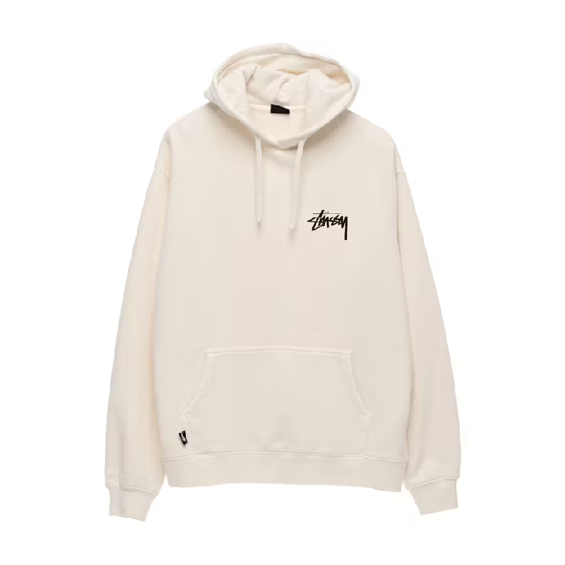 Stussy Fuzzy Dice White Pullover Hoodie